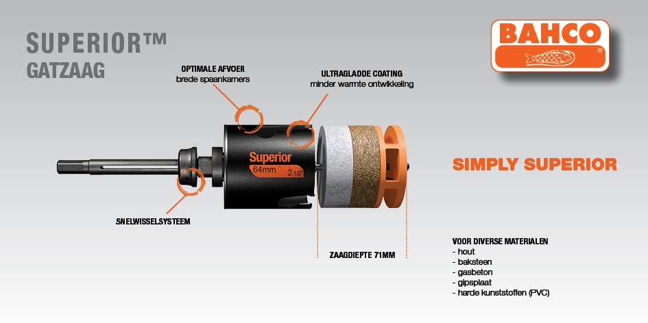WorkNtools's tweet image. De Multiconstructie-gatzagen van Bahco zijn van superieure kwaliteit en zijn perfect voor het maken van gaten in verschillende houtsoorten waaronder MDF, maar ook in baksteen, gasbeton, gipsplaat en harde kunststoffen. #bahco, #bahcotools