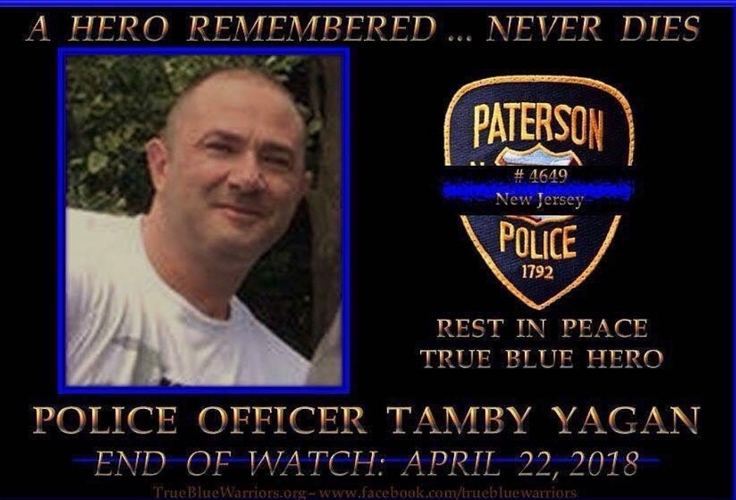 Bergen County SPCA Law Enforcement Division / NJSPBA Local 394 would like to offer our condolences on the passing of Paterson Police Officer Tamby Yagan. RIP 🕇