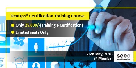 seed_workshops's tweet image. DevOps® Certification Training Institute In Pune, Mumbai
Apply Now: goo.gl/jwYpHX
Benefits of DevOps Certification
1. Better Job Opportunities
2. Improved Skills & Knowledge
3. Increased Salary
#devopstrainingonline, #devopsdemo, #devopsfoundationcertification
