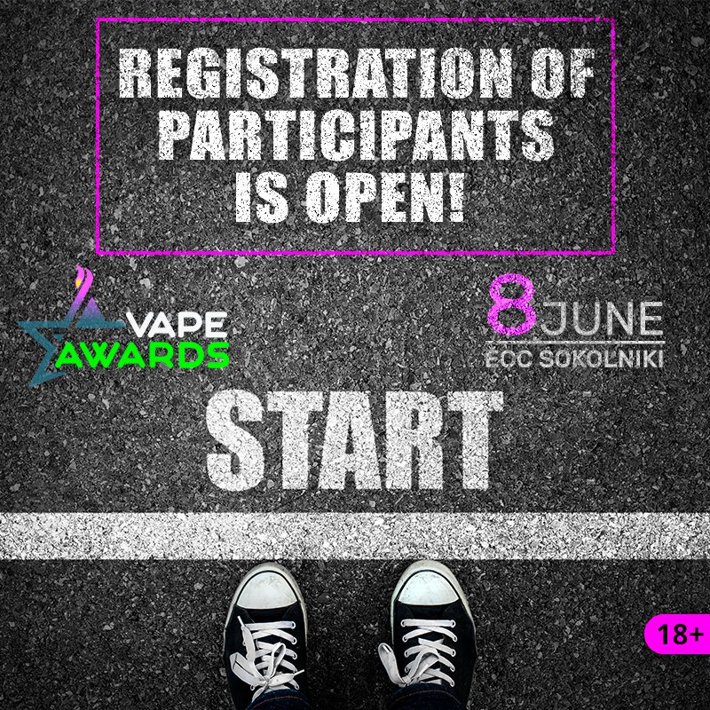 vapeshow_eu's tweet photo. 💥VAPEXPO MOSCOW AWARDS 2018: BE LISTED AMONG TOP VAPE BRANDS💥

June 8 a ceremony of awarding top vape representatives – VAPEXPO MOSCOW Awards will take place! The registration will be available until May 25

Details and registration form ➡️ https://t.co/I8b3RVEAp2 https://t.co/sS6QFCrDjX