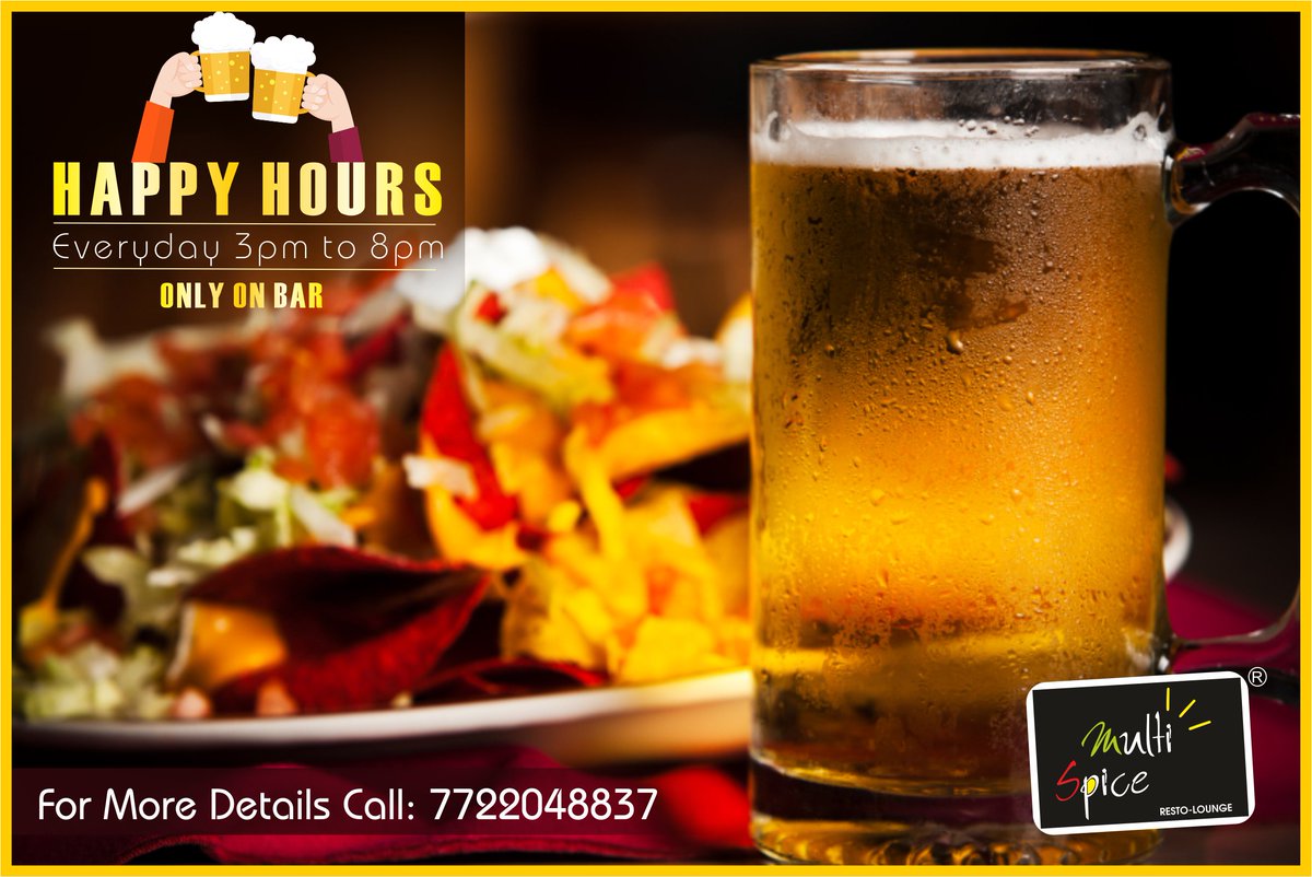 MultispiceResto's tweet photo. #Offer like this comes everyday...#HappyHours @ #MultispiceRestoLounge..

For More Details Call: 7722048837 or 020-65235728
Visit : https://t.co/u5vHxm01Y5 
.
.
.
#MultiSpice #celebrationsatmultispice #bar #lounge #unlimitedbuffet #imfl #cocktailbuffet #corporate #chicken https://t.co/7PISI9EC9P