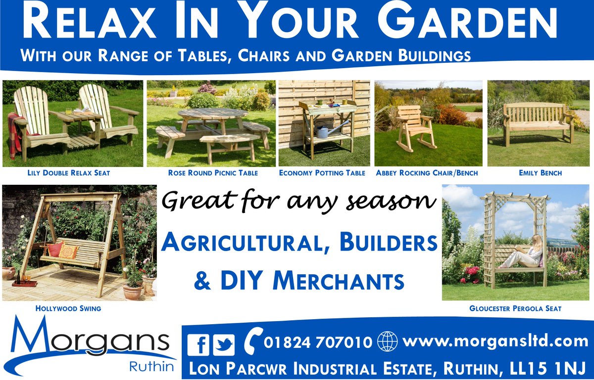 morgansruthin's tweet photo. Garden Furniture in store! https://t.co/dV1icPlIPY