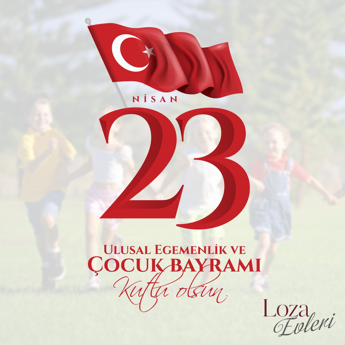 Ulu önder Mustafa Kemal Atatürk'ün çocuklarımıza armağan ettiği 23 Nisan Ulusal Egemenlik ve Çocuk Bayramı Kutlu olsun! #23Nisan #UlusalEgemenlikveÇocukBayramı #23NisanKutluOlsun