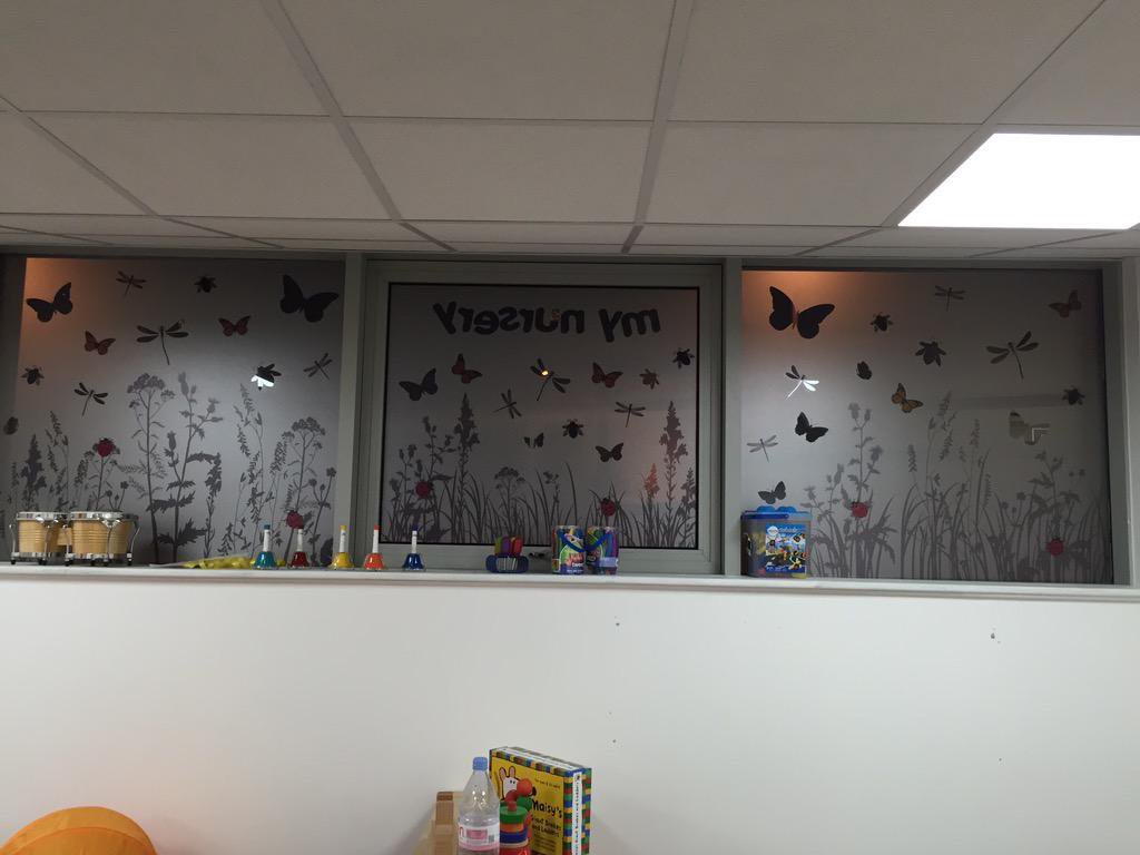 Signature187's tweet photo. #kidsNursery
#nursery
#windowgraphics
#frosting
#signage 
#signs 
#decals 
#vans 
#vangraphics 
#vehiclewraps 
By 
#signaturesolution https://t.co/g4npT2XZWs