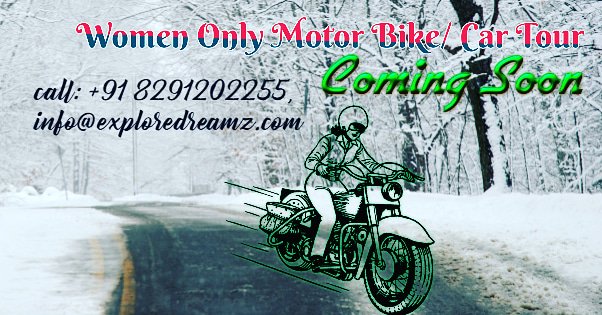 ExploreDreamz's tweet photo. Explore #Manali #kashmir this #Summer with #womenonlytours .
Contact #ExploreDreamz .
#Booking Open. https://t.co/3n8rE7p7DI