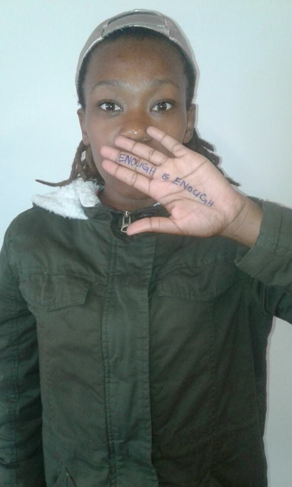 WomensNet_ZA's tweet photo. @mailandguardian add a selfie with #enoughisenough written on the palm of your hand and tag @1000women. Freedom from violence towards women and children this Freedom Day https://t.co/JKXVpbhLID