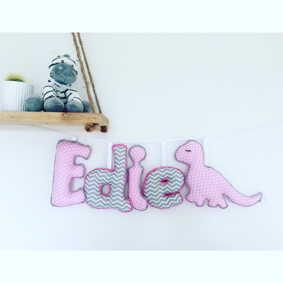 BakedBeanBaby's tweet photo. Morning guys! Loved making this pink dinosaur; Edie with matching dinosaur in pink &amp; greys! Welcome to the world Edie 💕 
.
https://t.co/dIU2zOCoHi
.
#nurserydecor #dinosaur #dinosaurnursery #dinosaurlove #dinosaurdecor #dinosaurbunting #edie #pinkandgrey #greyandpink #newmummy https://t.co/iWDkBJ1PEA