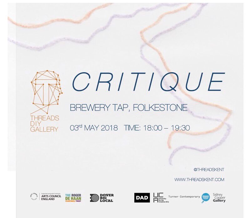ThreadsKent's tweet photo. Join us next week as we take over the @CQ_folkestone @UniCreativeArts #brewerytap with a #microresidency #opencrit and #artisttalk with @rosalinddavis all open to the public @an_artnews @ace_southeast @ace_national #artistled #peerled https://t.co/5GxajZcQPc