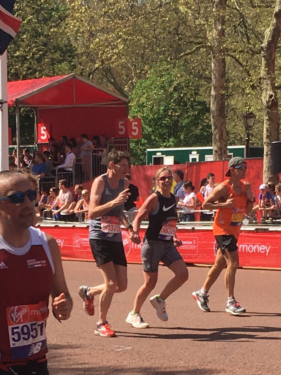 RunforRon's tweet photo. The morning after the @LondonMarathon - more thoughts and thanks to our wonderful fundraising teams. Special shout out #TeamBarrow &amp; #TeamDenison ‘captains’ below - We salute you! X https://t.co/KMpr92DWcR