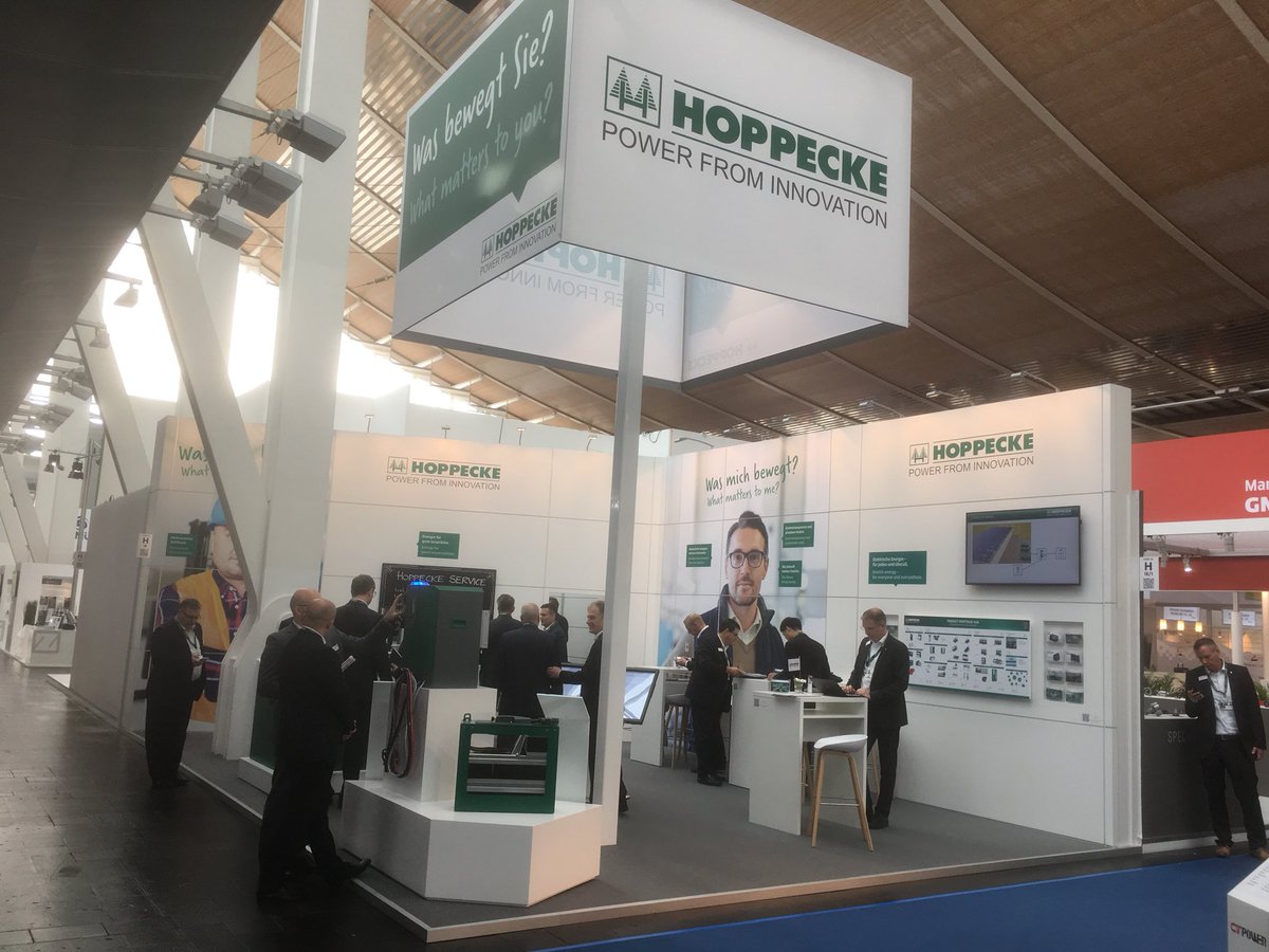 HoppeckeUK's tweet image. The Hopppecke stand is open #CeMAT18 visit us in Hall26 on stand H18. @HOPPECKE_DE @HoppeckeFrance @hoppeckenl @hoppecke