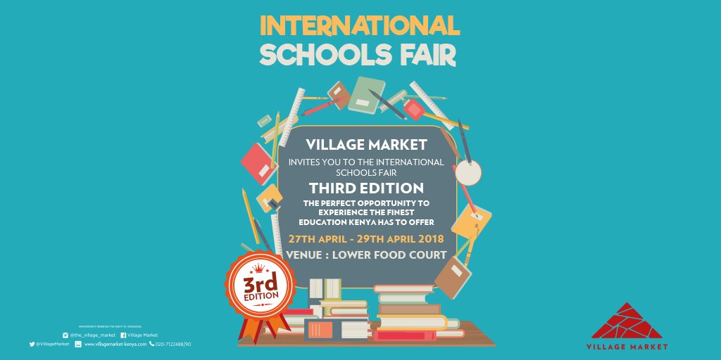 The #InternationalSchoolsFair provides a forum to experience the finest education Kenya has to offer. Do pop in on 27th April, to explore.