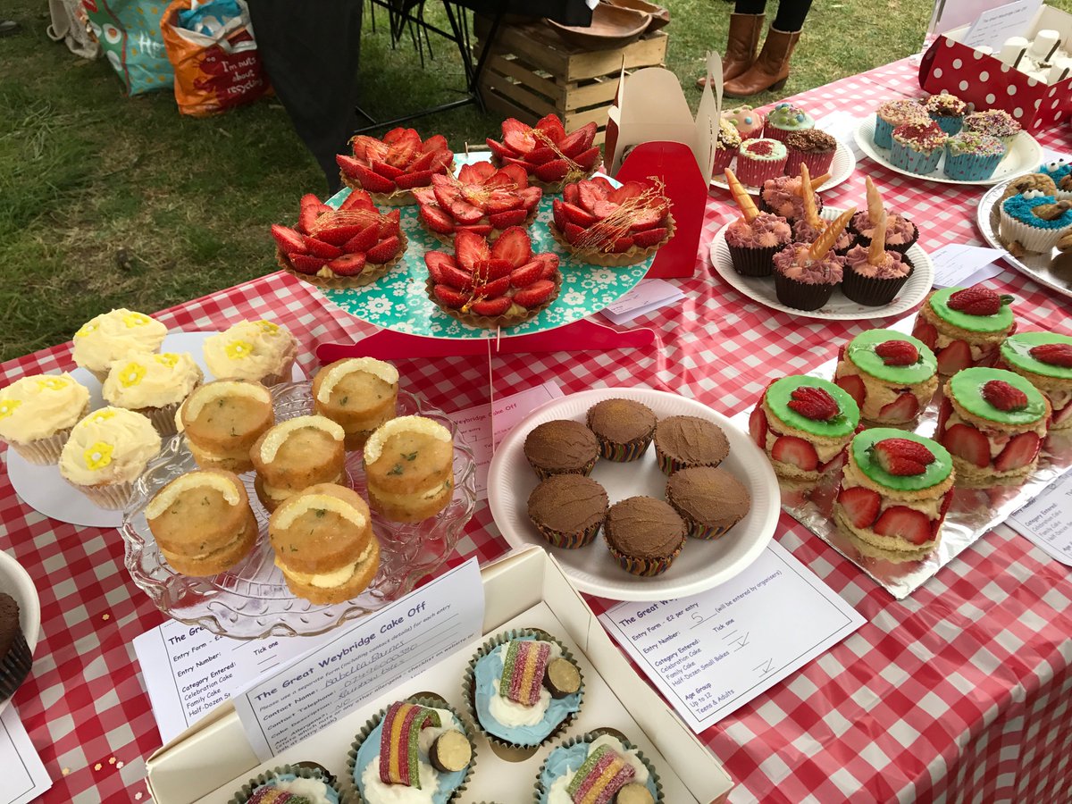 Here are some of the yummy cakes in the 'Half Dozen Small Bakes' category from last year's Great Weybridge Cake-Off
Time to enter now!
Sections for Kids and Adults
Make a date in your diary!
…bridge-surrey.allaboutweybridge.co.uk/great-weybridg…