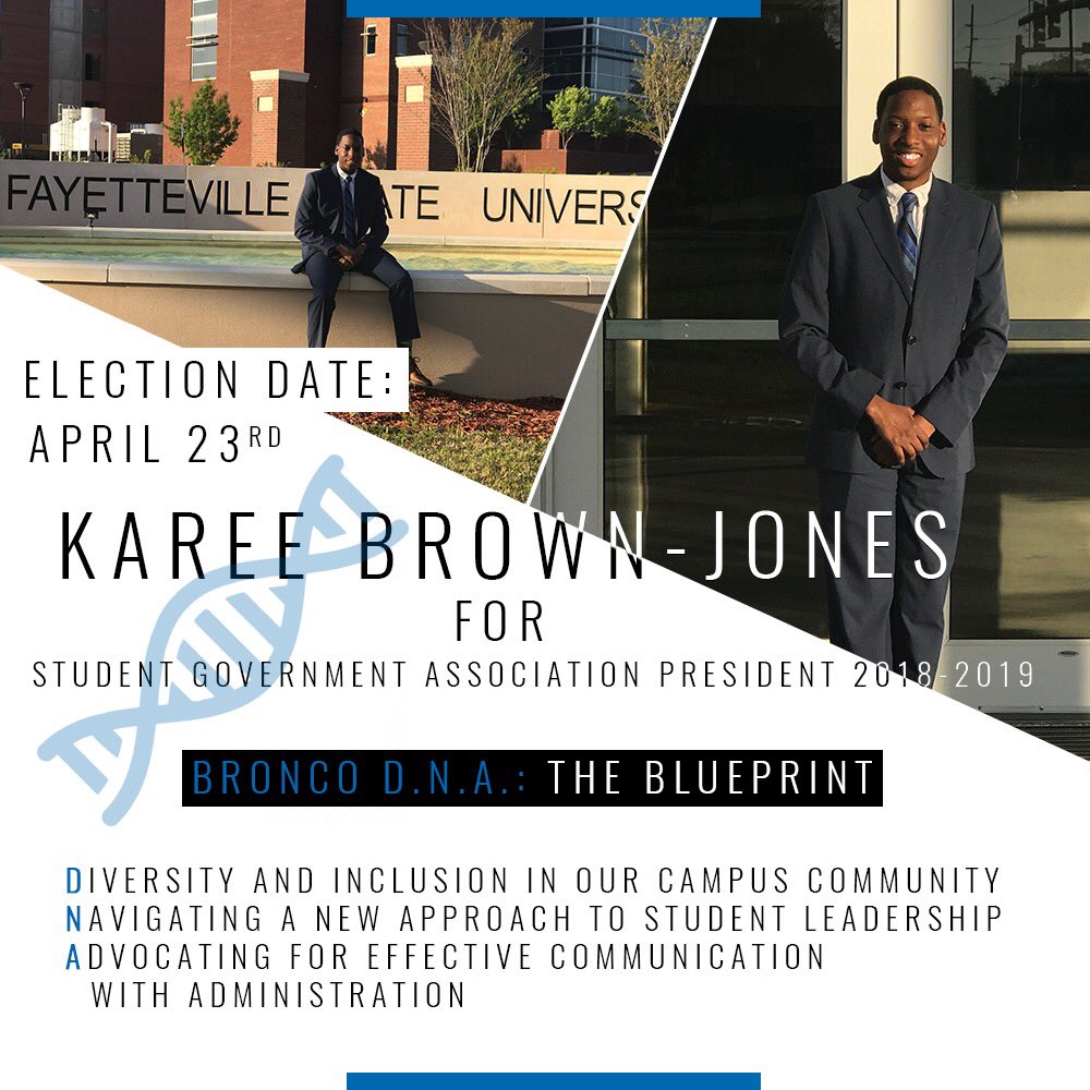 IcunvLiahhhh's tweet photo. Greetings Broncos,
DNA is the strand that encodes each living organism on Earth. It is the blueprint of life for each of us! Bronco DNA: The Blueprint is what will encode us for a productive and effective 2018-19 academic year.
#BroncoDNA #TheBlueprint #KBJ4Prez #UNCFSU_RYS18 https://t.co/71ZXDFeZIj