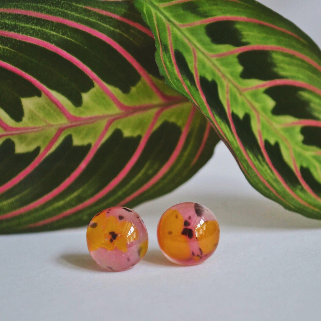 Excited by these funky new colour combinations! My Etsy shop will be fully updated tomorrow afternoon, these 2 pairs of fused glass earrings will be on sale for £15 per pair along with lots of other colours &amp; patterns! 🌿 #Craft #Handmade #Colourful