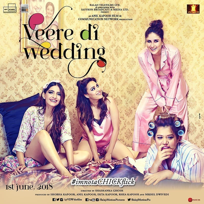 Get your Pyjamas sorted. Another poster of Veere Di Wedding gives us major fashion goals!
#veerediwedding #KareenaKapoor #SonamKapoor