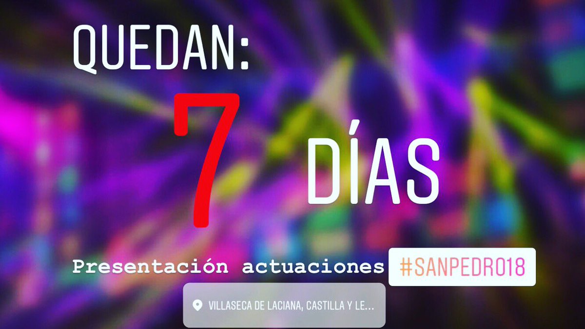 ComisionVsk18's tweet photo. Ya solo quedan 7 días para conocer el nombre de todas las orquestas y actuaciones de este #SanPedro18 en #VillasecaDeLaciana #leonesp https://t.co/Aw1GnkRtHK