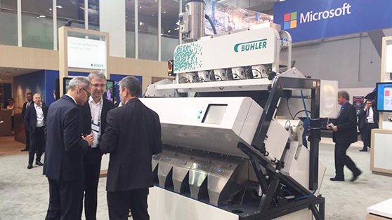 tech_record's tweet photo. Hannover Messe 2018: Learn how Swiss #tech firm @Buhler_Group has worked closely with Microsoft to develop #LumoVision which can eliminate nearly 90% of contaminated grain compared to 50% for conventional sorting machines: https://t.co/oTXUSNcDeG #HM2018 #IoT #cloud @Azure https://t.co/tf7OHW8rx5