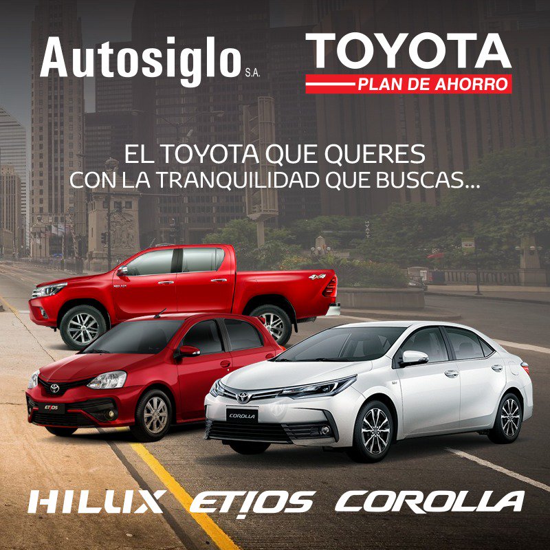 AutosigloToyota's tweet photo. Lunes de #NegociosconTransparencia ESPECIAL con esta #promoción válida por el MES DE ABRIL❗😮Plan de ahorro #Toyota, Vení a #Autosiglo en LP Av. 44 nº 2186, (0221) 470-5919 / MDQ Av. Constitución Nº 7501, (0223) 418-9200
📱mandanos whatsapp 221-455-9858, o dejanos un mensaje https://t.co/cFVinK1OXV