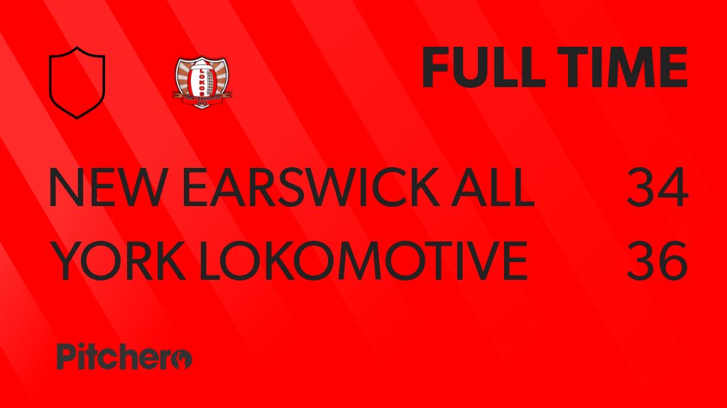 FULL TIME: New Earswick All Blacks Academy 34 - 36 York Lokomotive RLFC
#NEWYOR #Pitchero
pitchero.com/clubs/yorkloko…