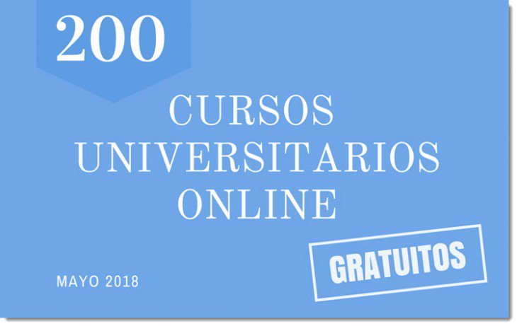 200 cursos universitarios, online y gratuitos que comienzan en mayo en español y en inglés wwwhatsnew.com/2018/04/23/200…