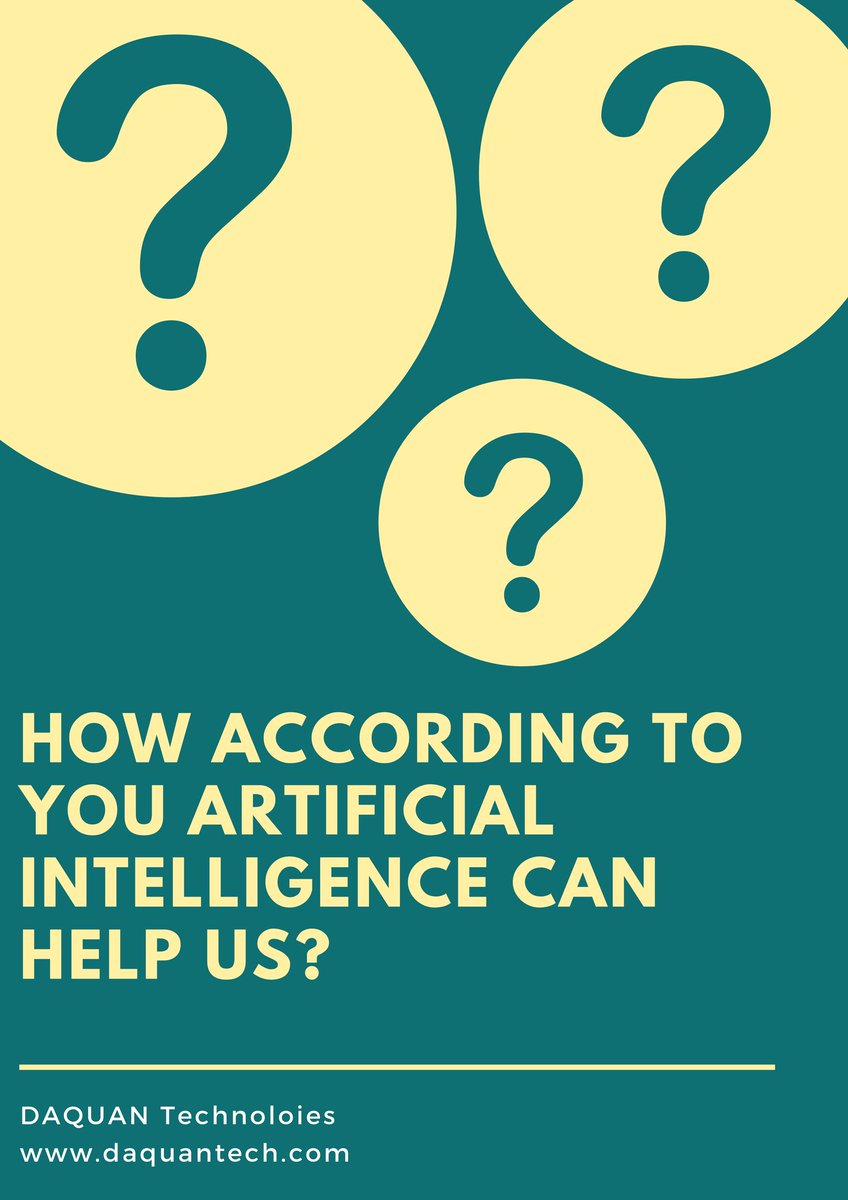 Daquan_Tech's tweet photo. Comment down your views on Artificial Intelligence.
@Daquan_Tech @Be_Aashish @futurism @cheddar @JimMarous @jblefevre60 #artificialintelligence #machinelearning #deeplearning #robotics #future #world #technology #india #startup #startupindia https://t.co/kW4BiWfaYb