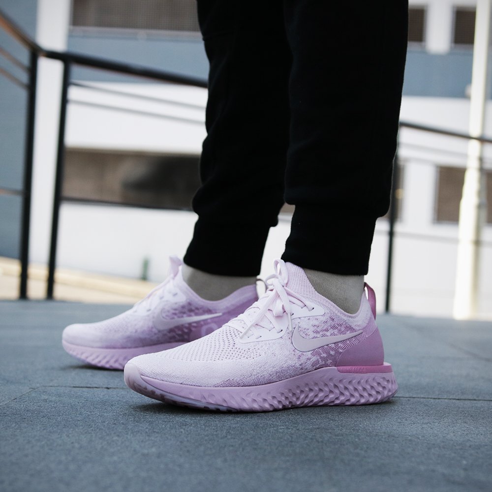 nike epic react flyknit pink pearl