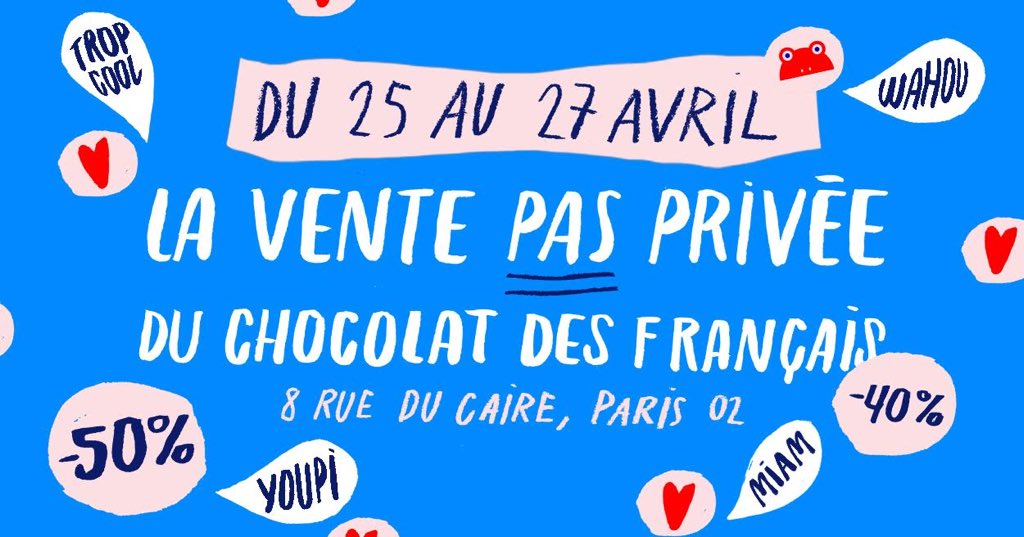 [VENTE PAS PRIVÉE]
Attention ⚠️ Dès Mercredi, toi, tes amis, ta famille et même ton chat êtes conviés dans nos bureaux pour profiter de super réductions :
-40% mais aussi -50% 😱 WAHOU ! 

Les horaires, dates, lieu et activités sont à retrouver sur notre page FB !