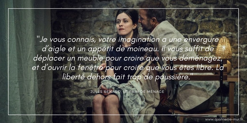 _QuatriemeMur's tweet photo. A la (re)découverte des textes de théâtre de Jules Renard. "Le plaisir de rompre", une belle plongée dans la rupture amoureuse à découvrir @ALAFOLIETHEATRE ! Ma critique ici --> https://t.co/tofk8zEkS6 https://t.co/Ebt2XJD5El