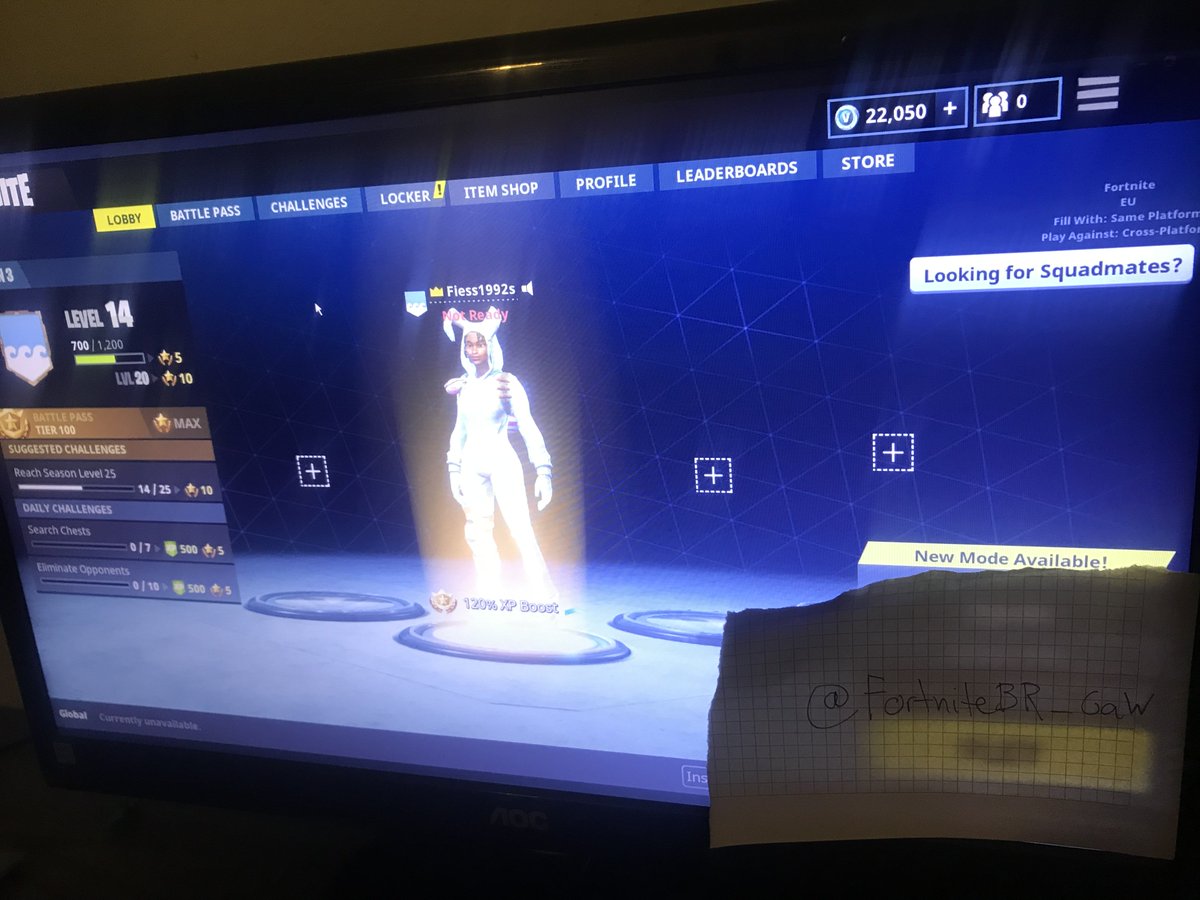 FortniteBR_GAW's tweet photo. 🔥 High-End Account Giveaway 🔥

To win; 

- Retweet &amp; Follow Me 
- Tag 2 Friends  

End: 100Rts or 150 Follower

#Fortnite #FortniteBR

Push? @BlazedRTs @RSG_Retweet @RTDNR @FAMERTR @DNRRTs @ThxRTs @IconRTs @FlyRts @Demented_RTs @Retweet_Lobby @CODReTweeters @Quickest_Rts https://t.co/lArOfBFpyu