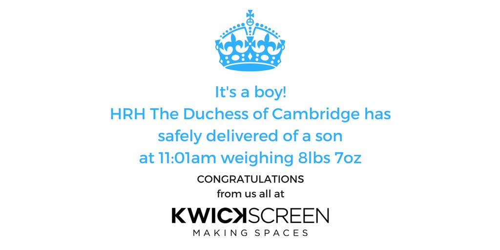 KwickScreen's tweet photo. 🇬🇧🍼👶🏻👑 It’s a boy! 👑👶🏻🍼🇬🇧 https://t.co/UZlYoP7wkV