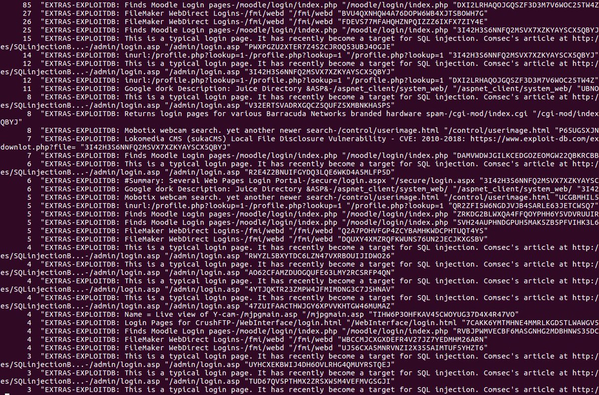 ThreatPinch's tweet image. Running Paskto across the entire March 2018 #commoncrawl index.
Just some samples.
#pentesting #infosec #vulnerability