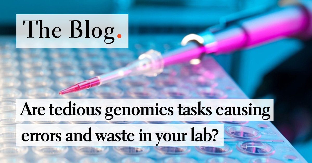 Tecan_Talk's tweet photo. Much of the work done in a #genomics lab is repetitive, labor-intensive, and just plain boring. Is this really the best use of highly skilled scientists?
➡️ Read the newest #TecanBlog ➡️ https://t.co/fBulw5Fak7
#labautomation https://t.co/lQktjZ8yDF