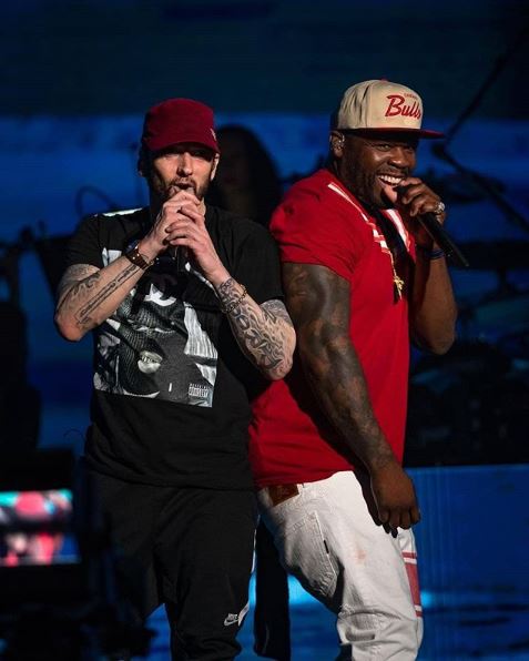xiaoyuannb880's tweet photo. Eminem and 50 Cent on Stage at Coachella Weekend 2 https://t.co/YJcvIOywS4