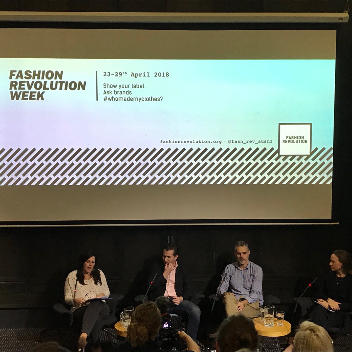 GoodOnYou_App's tweet photo. “With 50 events around Australia there’s no doubt Australian’s care”. Words at the opening event for #fashrev in Sydney. https://t.co/5osPAyBJqh