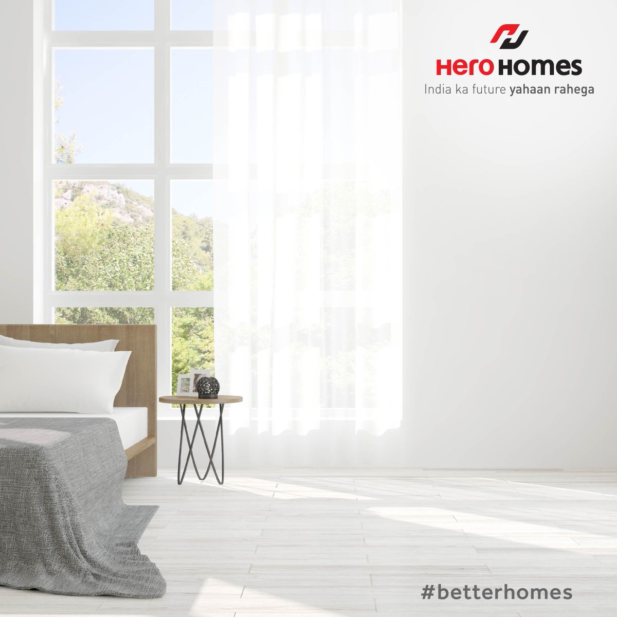 herohomes's tweet photo. To let the light in, replace the heavy fabric curtains with gauzy ones.#BetterHomes #HeroHomes https://t.co/xJ22h07OTZ