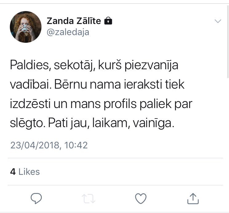 Inese Braže tweet media