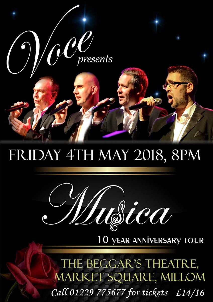 VoceOfficial's tweet photo. May the 4th be with us! 😉🎭 @beggarstheatre Tickets are available from The Beggar's Theatre via their website https://t.co/dCKjJD8GGZ or by calling the box office 👍🎼
#concert #classicalcrossover #popopera #musicals #singing #quartet #music #theatre 

https://t.co/GqRkxfqbr4 https://t.co/oha7pJ90WY
