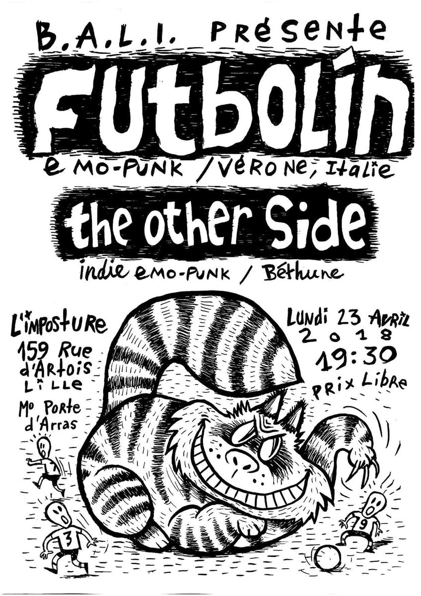 TOSindiepunk's tweet photo. Yo ! On joue ce soir à Lille avec les Italiens de Futbolìn 🇮🇹 ! Viens décompresser de ton Lundi avec une dose de mélodies qui vont te faire vibrer ☀️

#futbolin #indie #emo #punk #concert #lille #france #italia #tos #theotherside #theothersideindiepunk https://t.co/9HNTq8j4h8