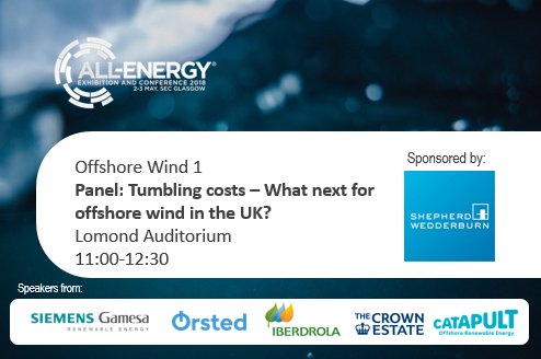 What is coming next for offshore wind in the UK? Join the ‘Offshore Wind 1: Panel discussion’ session bit.ly/2Iy0HeO speakers from <a href="/shepwedd/">Shepherd and Wedderburn</a> <a href="/ORECatapult/">ORE Catapult</a> <a href="/TheCrownEstate/">The Crown Estate</a> <a href="/SiemensGamesa/">Siemens Gamesa</a>
@beisgovuk bit.ly/2Iy0HeO