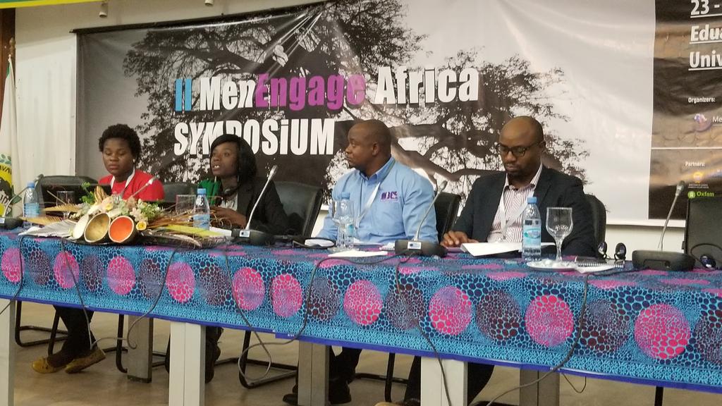 Our Panelists discussing #TheAfricWeWant: 'Youth are still suffering,they are not consulted during policy and law making'. #MenEngageYouth @MenEngageAfrica @MenEngage_Tz @cdftz @SonkeTogether @JMukwendi @MenEngageBW @kemea10 @BayanoValy @rwamrec @Comen_RDC