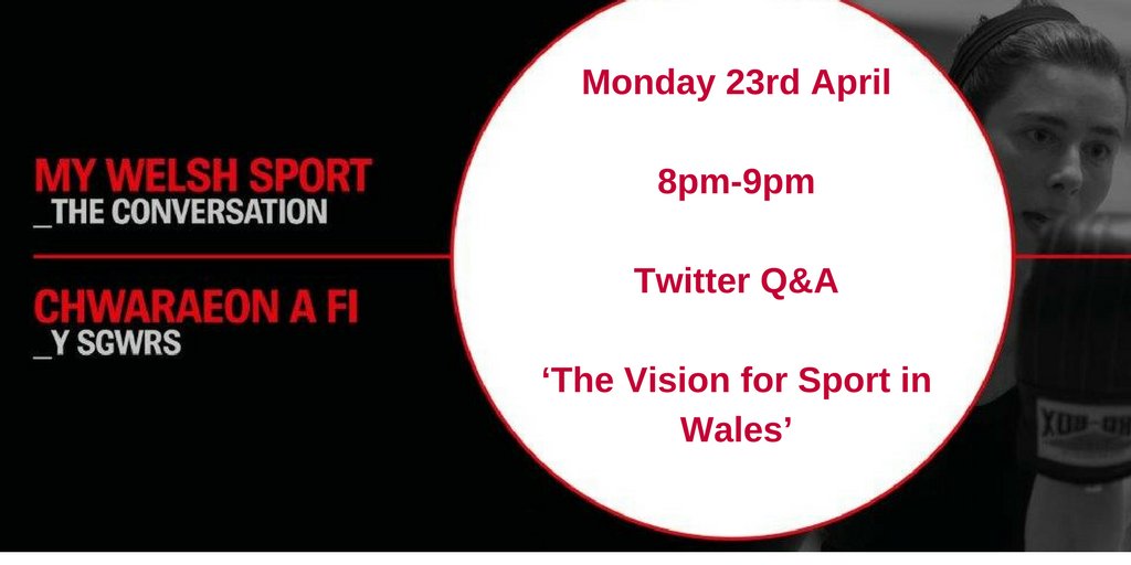 HENO / TONIGHT - <a href="/sport_wales/">Wales Sport</a> TWITTER Q&amp;A 

Come on #OurSquad, have YOUR say on the draft Vision for Sport in Wales 
⚽️🧗‍♀️🏈🏌️‍♀️🎾🏋️‍♀️🏓🚴‍♀️

Hoffem gael eich adborth!

Am fwy o wybodaeth / more info: mywelshsport.wales/wp/