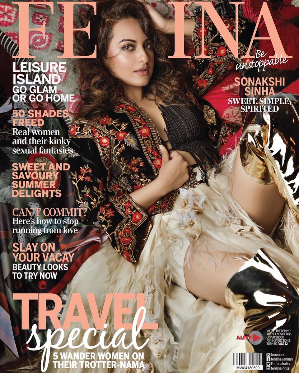 This cover picture of <a href="/sonakshisinha/">Sonakshi Sinha</a> for <a href="/FeminaIndia/">Femina</a> is sizzling hot. what are your thoughts?