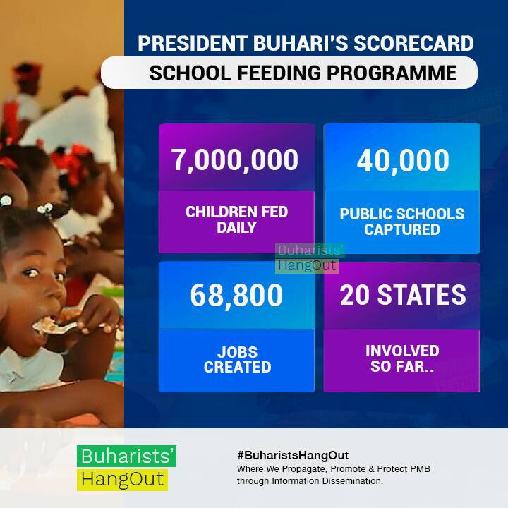 obono66's tweet photo. President Muhammadu Buhari is a silent reformer and achiever ! He has silently revolutionize the educational sector through the school feeding programme ! https://t.co/DqGKZg8Hwh