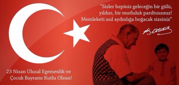 dasbilkent's tweet photo. 23 Nisan Ulusal Egemenlik ve Çocuk Bayramı Kutlu Olsun! https://t.co/Qz0oJs10Ml
