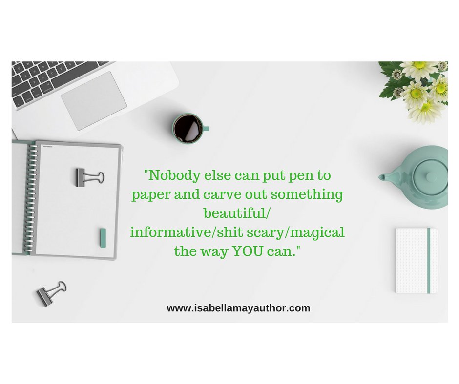 IsabellaMayBks's tweet image. Write, write, write!

#FictionCafeWriters
#amwriting
#makeyourownpath
#youdoyou