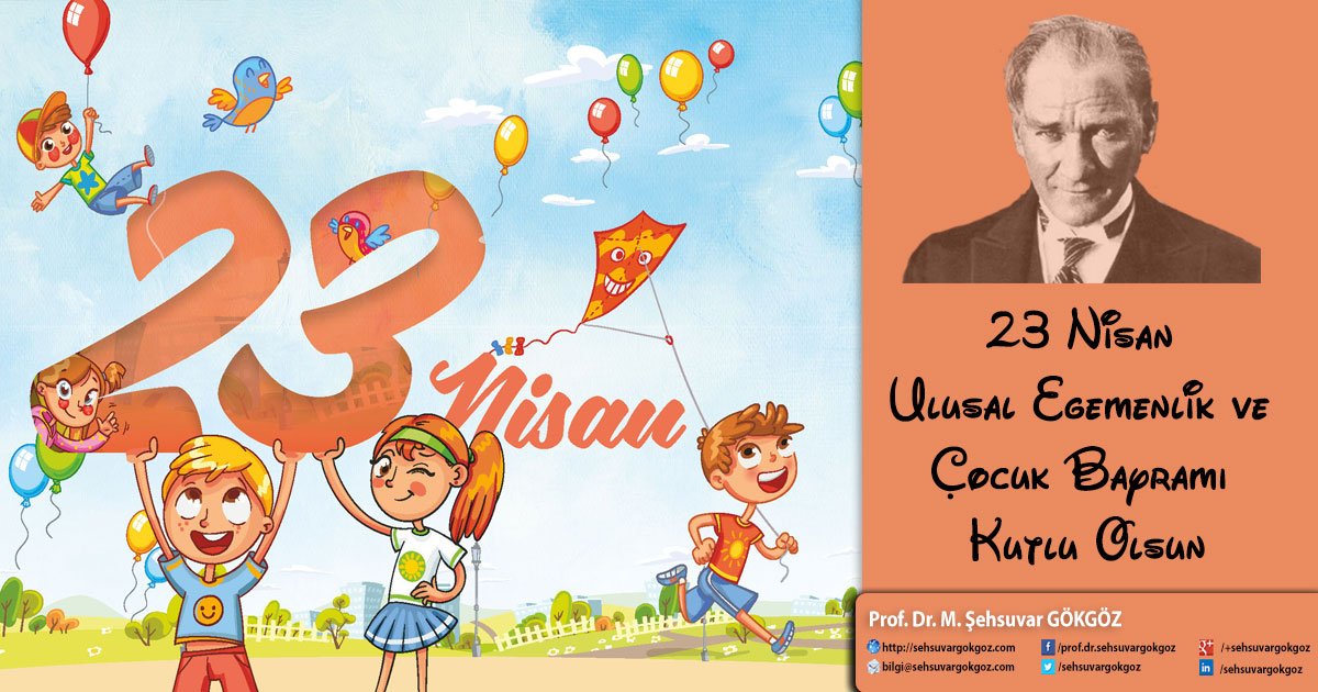 23 Nisan Ulusal Egemenlik ve Çocuk Bayramı Kutlu Olsun. #23NisanKutluOlsun  #23nisancocukbayrami #CocukBayramı  #23NisanUlusalEgemenlikveCocukBayramı #23NisanUlusalEgemenlikBayramı
