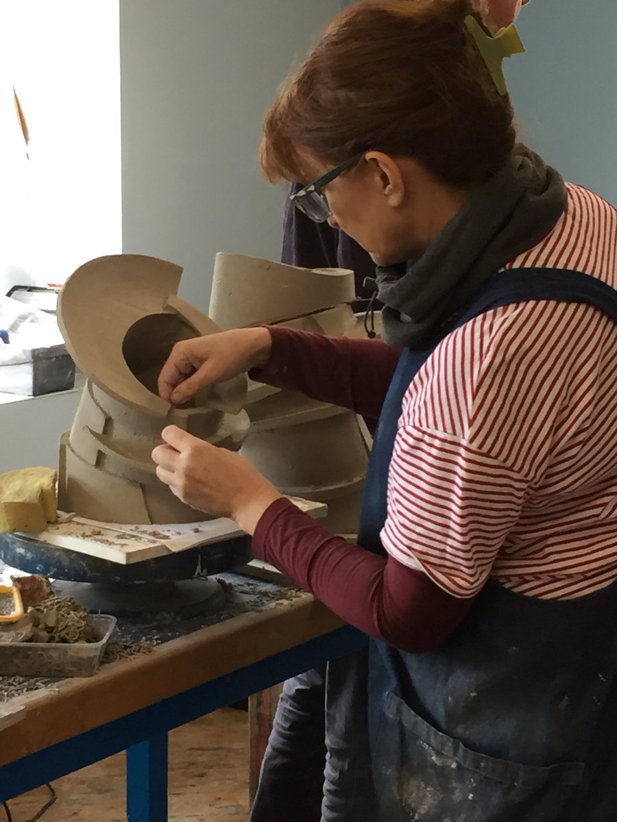 RebeccaAppleby7's tweet photo. What a fantastic 5 days-a huge thanks to our amazing students who have been absolutely wonderful. So impressed by work produced.Hope to see you all again soon😃👍#ceramics #ceramicsculpture #contemporaryceramics #RethinkCeramics #clay #workshop #course #ceramiccourse #Yorkshire https://t.co/gI0h8AQD5A