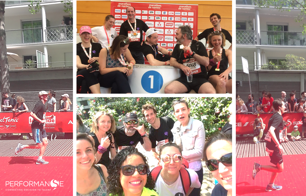 PerformanseFR's tweet photo. #MondayMotivation : " « Si tu veux courir, cours un kilomètre. Si tu veux changer ta vie, cours un marathon.» Emil Zatopek 
🏁Bravo à nos deux équipes @PerfomanseFR pour leur participation au #MarathonNantes en relai !🏁#TeamBuilding https://t.co/uYsT8C1pFL
