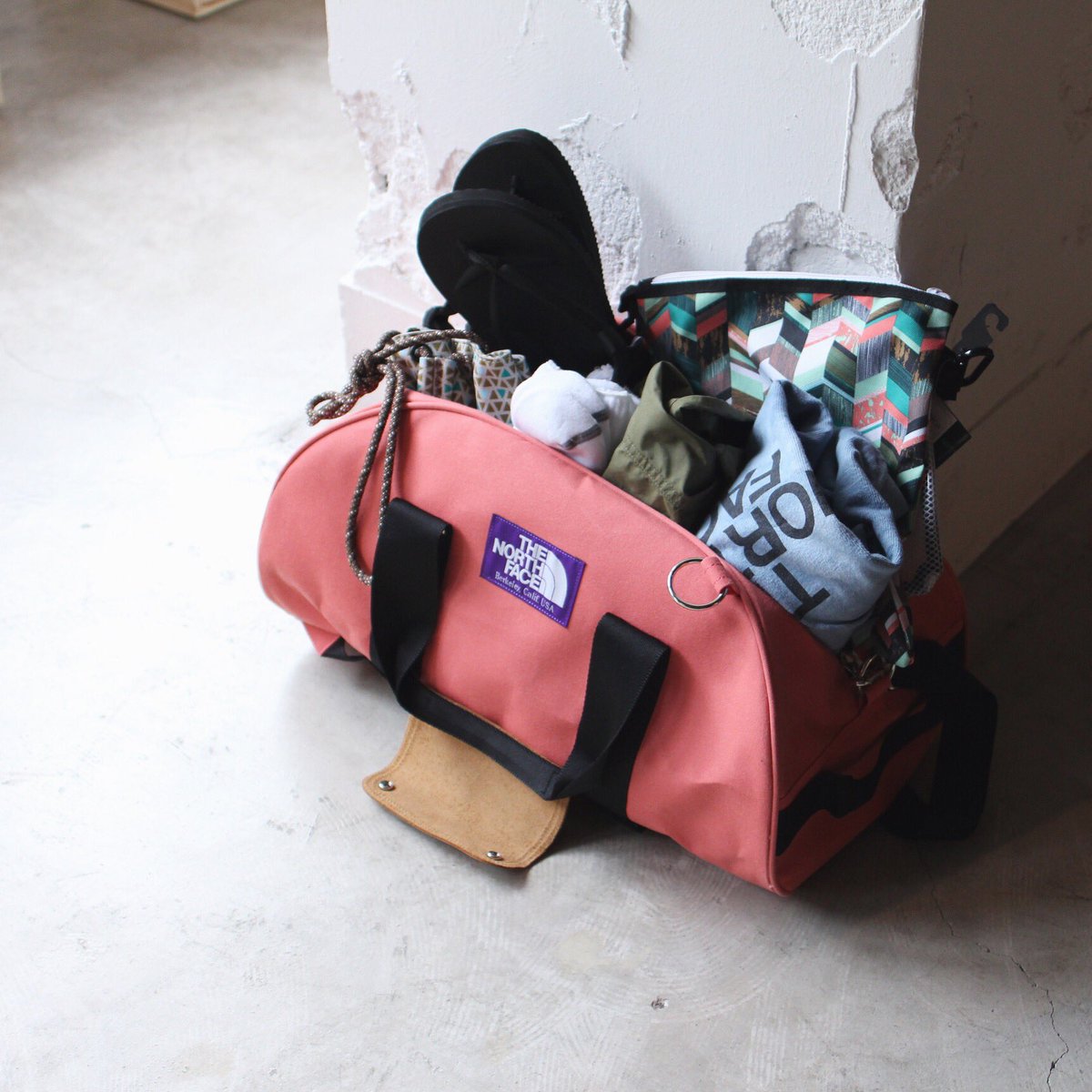 the north face purple label 3way duffle bag