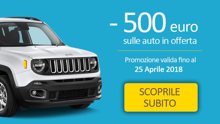 🔝 Liberati della tua vecchia auto!
Con i nostri sconti è ancora più semplice...
scopri le auto in promozione bit.ly/2qRNaHJ